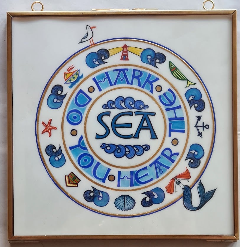 Hark – Do you hear the sea on vellum with gilding